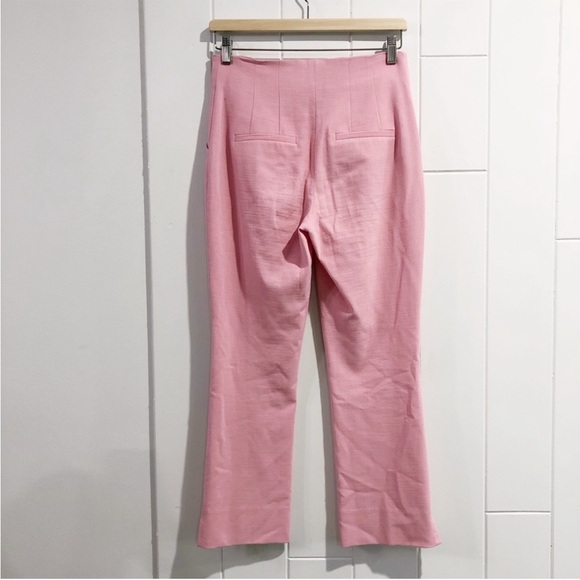 Veronica Beard Kean Cropped Pink Pant - Picture 9 of 11